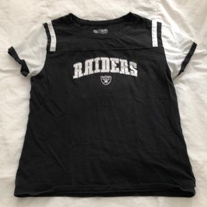 NFL Raiders short sleeve women’s shirt w/studs
